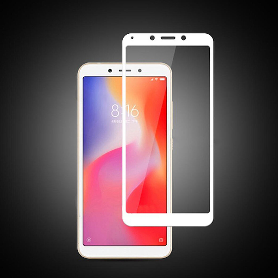 Xiaomi Redmi 6, 6a 3d Full Kaplama Cam Ekran Koruyucu