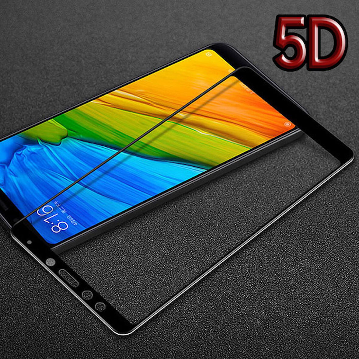 Xiaomi Redmi 5, 5d Kavisli Full Kırılmaz Cam Ekran Koruyucu