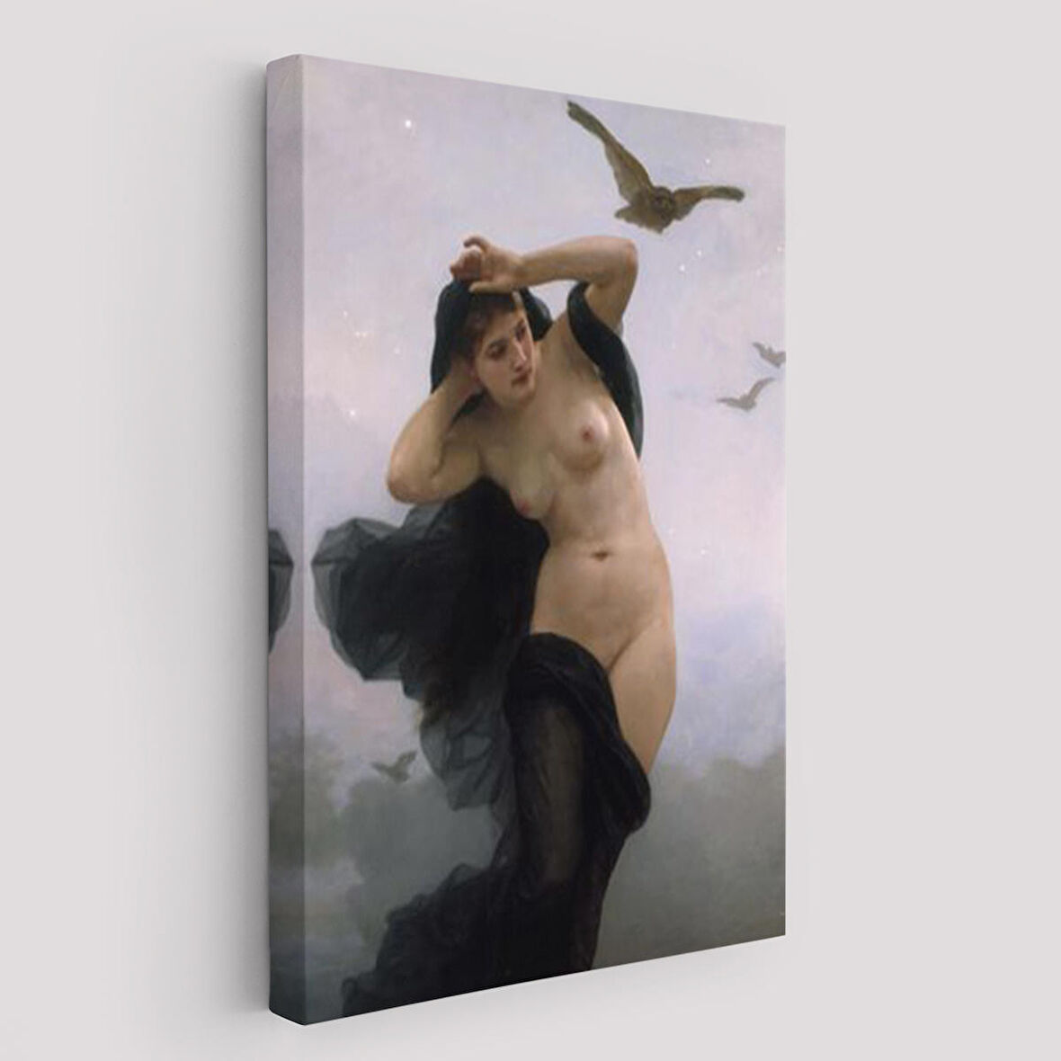 William-Adolphe Bouguereau The Night Duvar Tablosu-6066