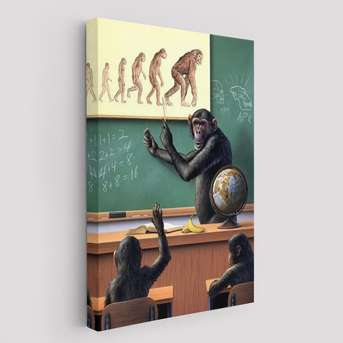 İnsanın Tersine Evrimine Anlatan Manmun Tablosu-6265