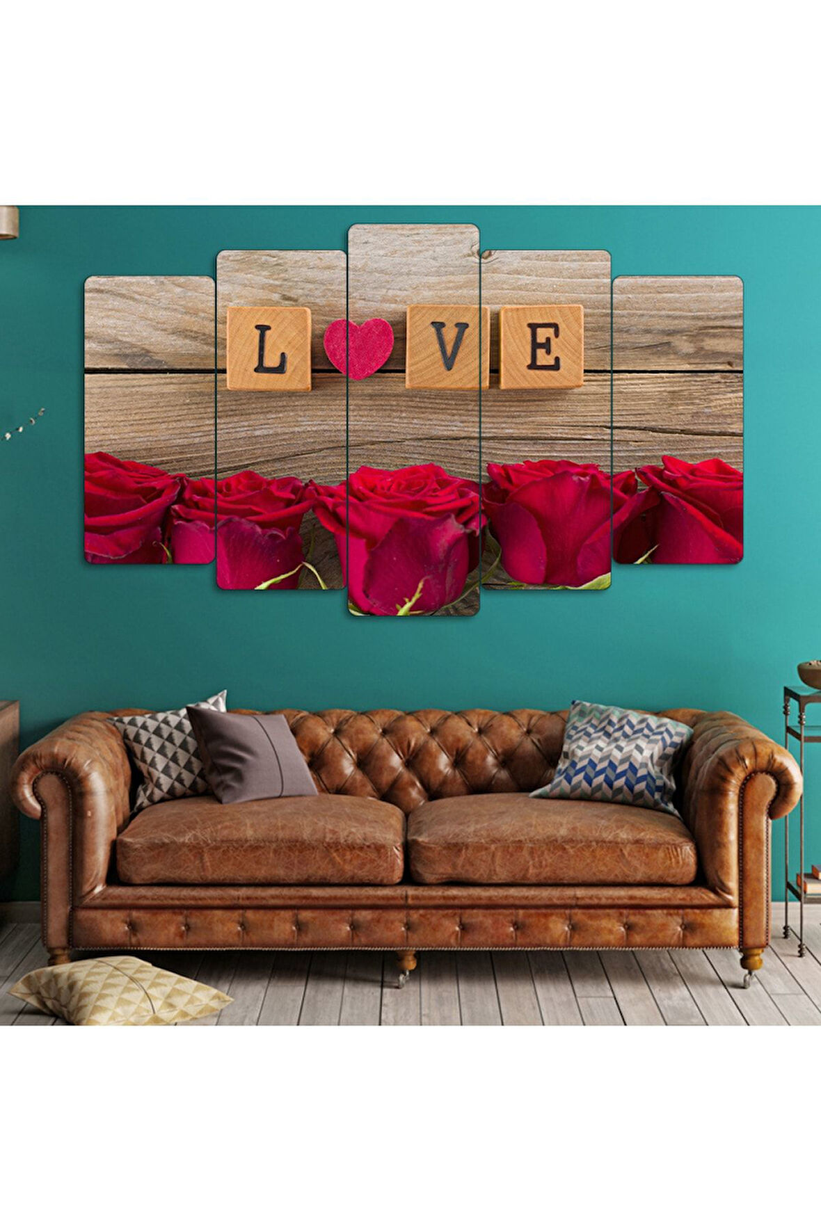 Zevahir 5 Parça Mdf Love Tablosu