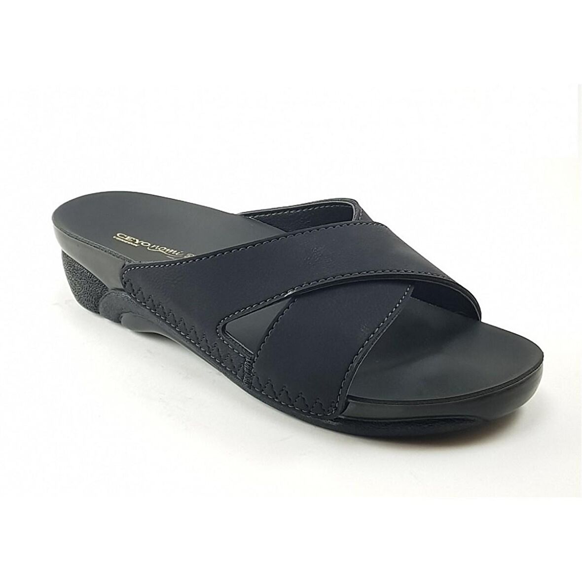 Venedik-9 Ceyo Kadın Terlik-Siyah