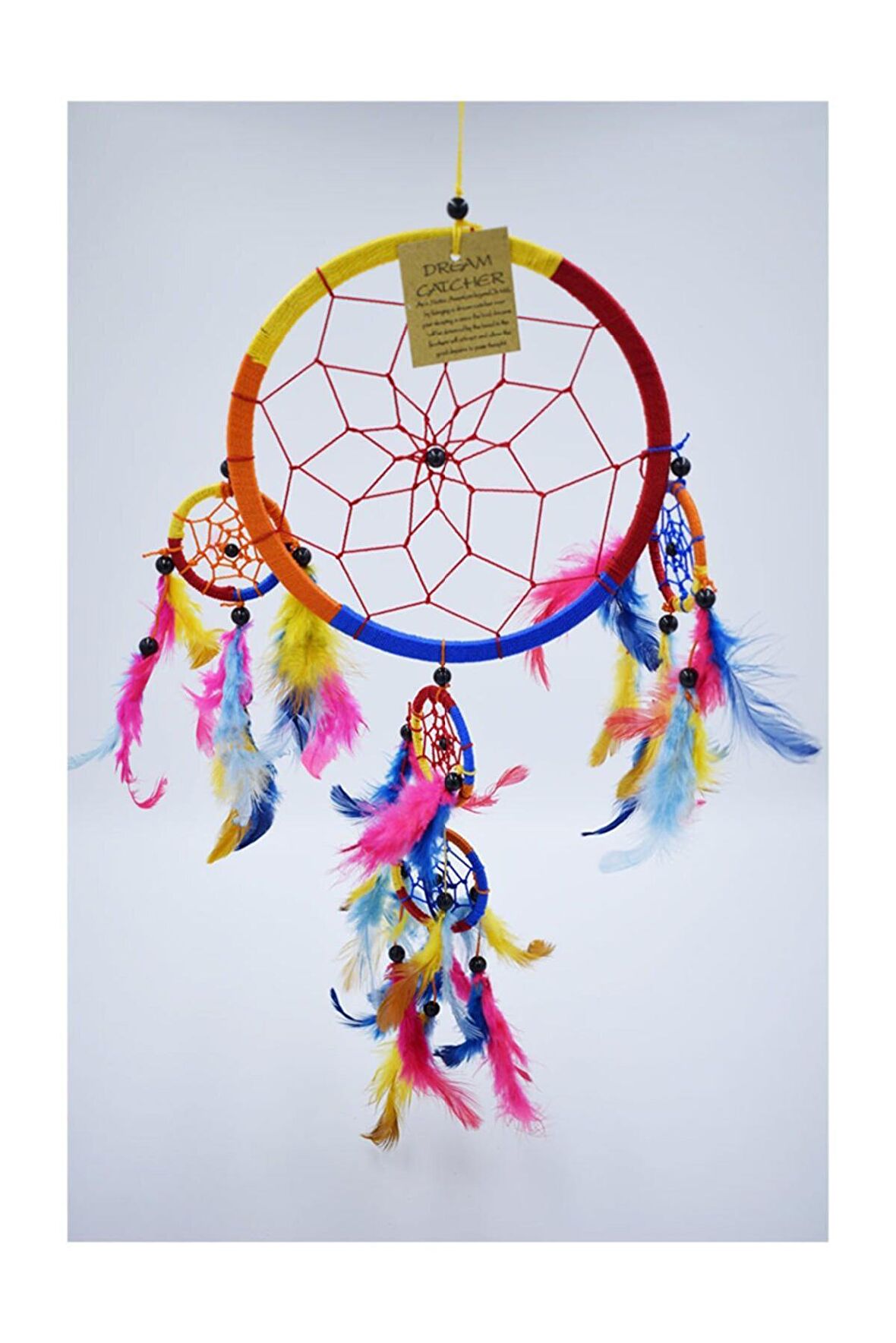 Düş Kapanı, 16 cm, Çok Renkli, Rüya Kapanı, Dream Catcher