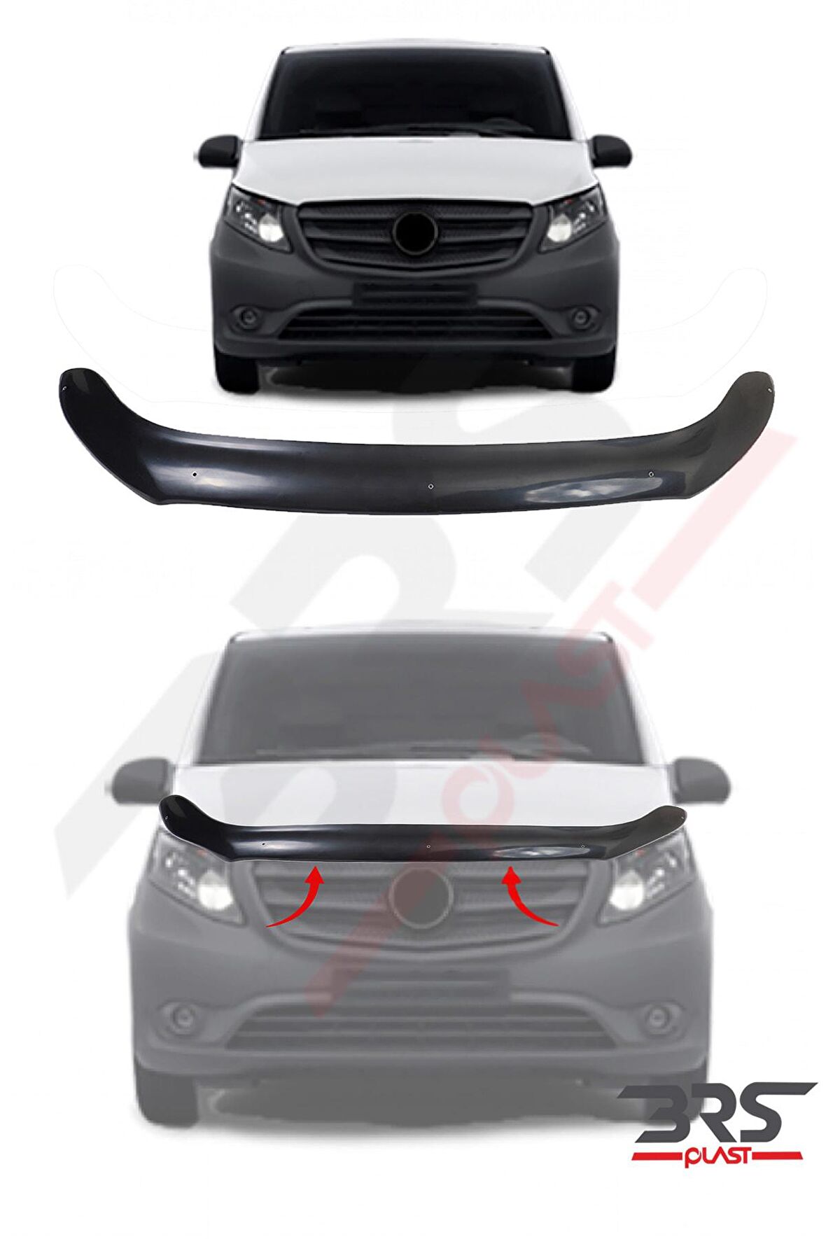 Mercedes Vito W447 Kaput Rüzgarlığı Abs 2014 Üzeri Yıllar