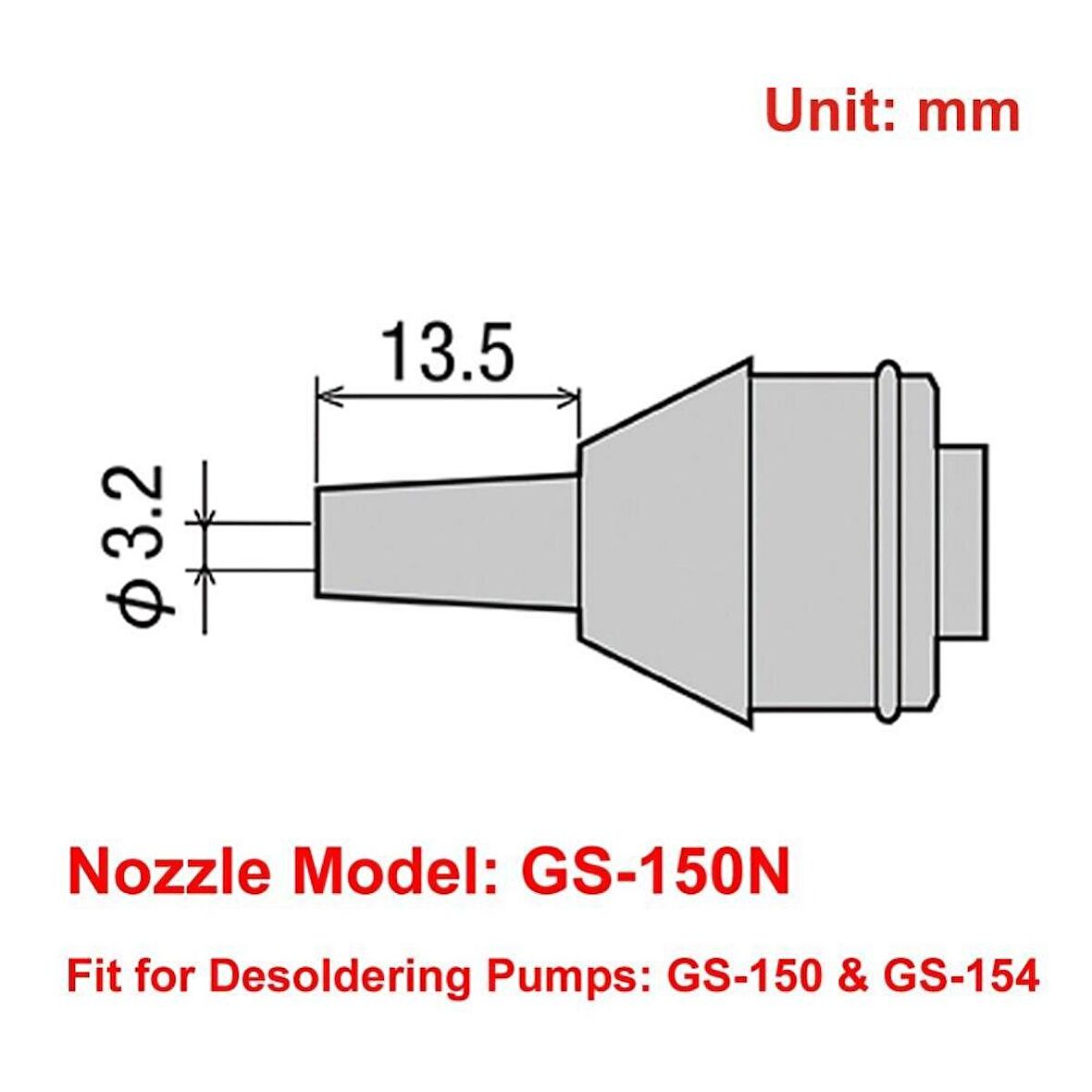 GOOT GS-150N Yedek pompa ucu