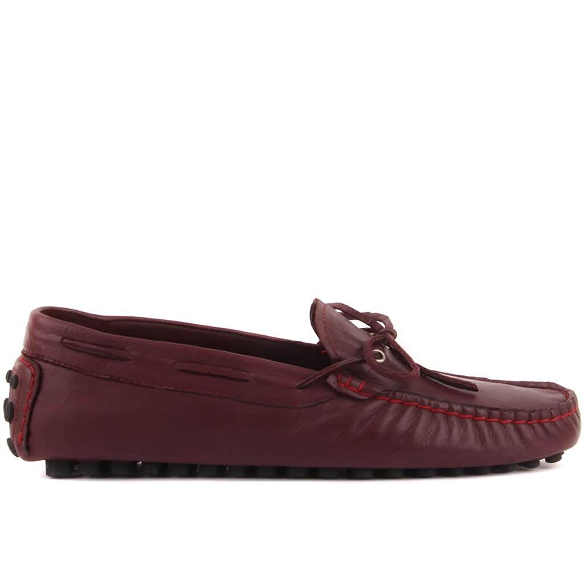 Sail Lakers - Bordo Deri Erkek Loafer