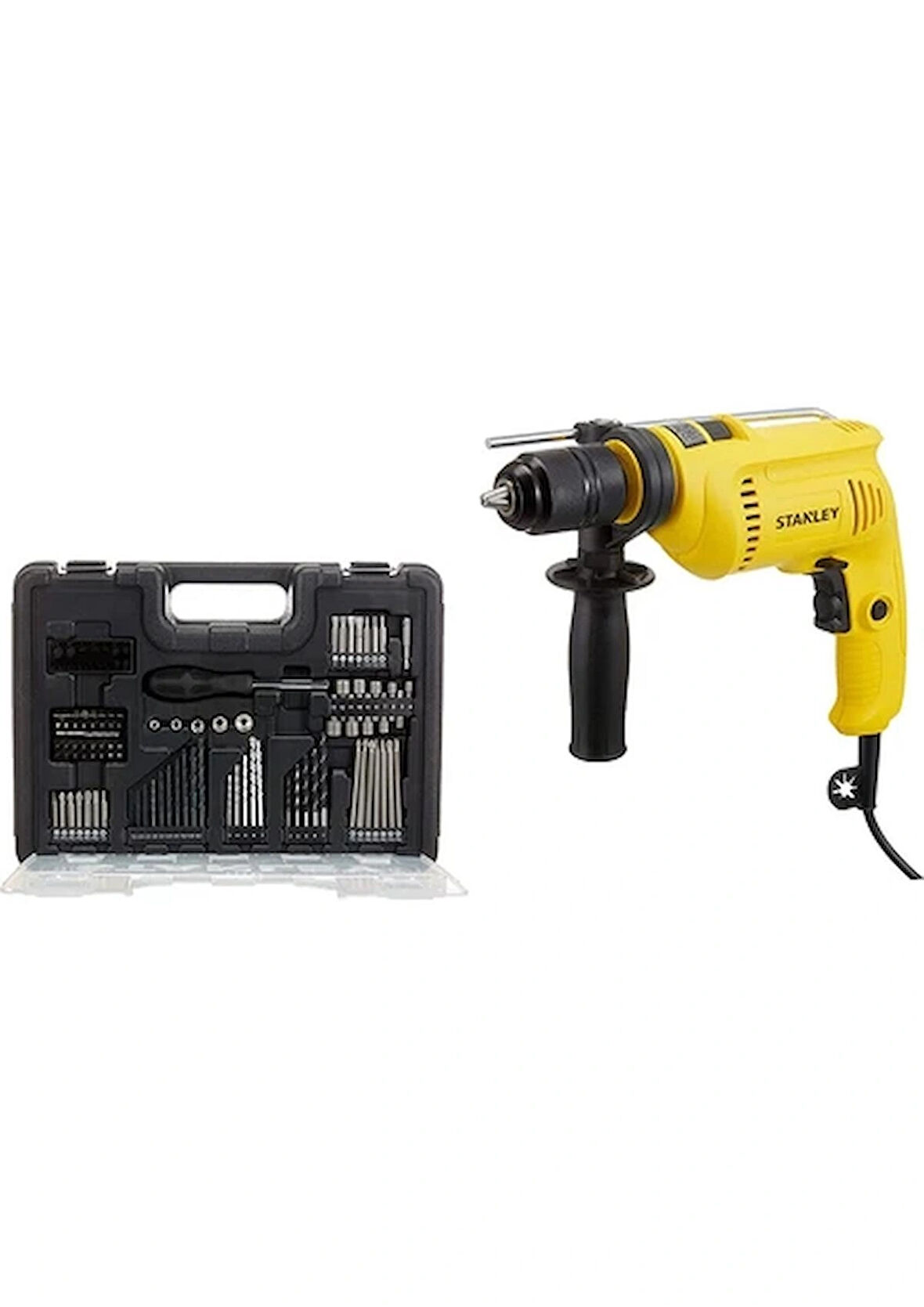 Stanley Darbeli Matkap 700 Watt SDH700CK + 100 Adet Aksesuar Set