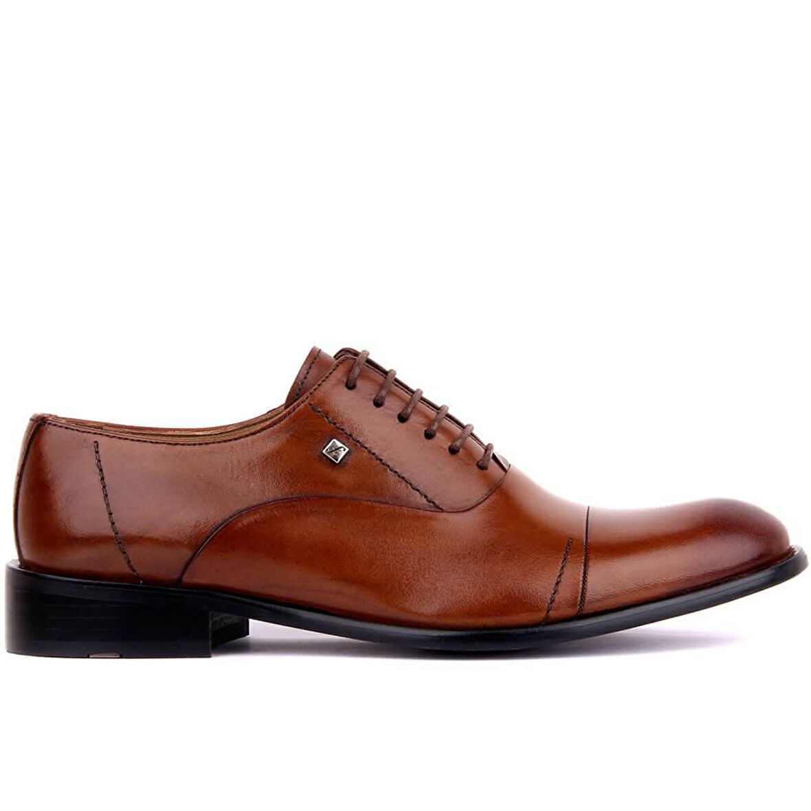 Fosco - Taba Deri Neolit Erkek Klasik Ayakkabı