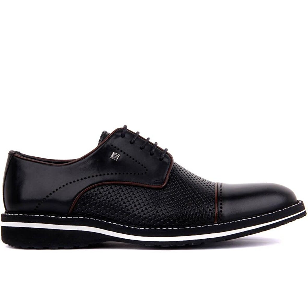 Fosco - Siyah Deri Eva Erkek Günlük Ayakkabı