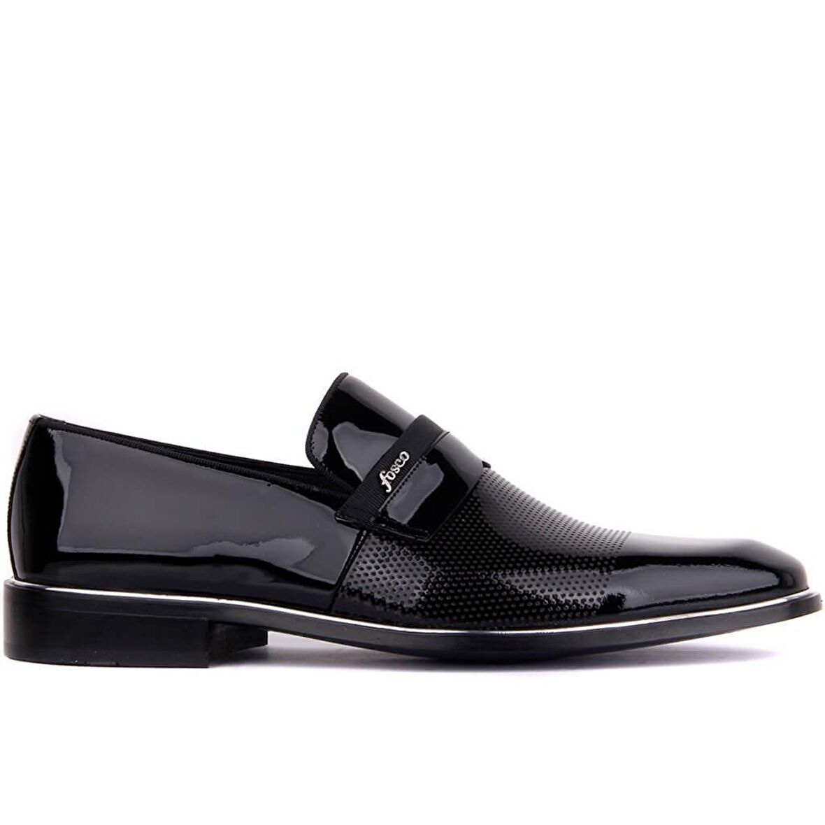 Fosco - Siyah Rugan Neolit Erkek Klasik Ayakkabı