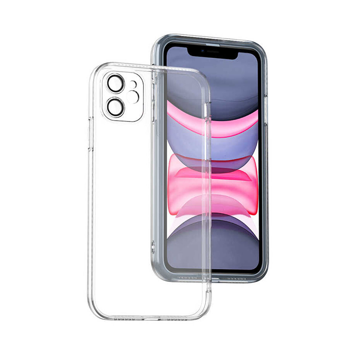 İPHONE 13 PRO UYUMLU KAMERA LENS KORUMALI FİZY KILIF ŞEFFAF