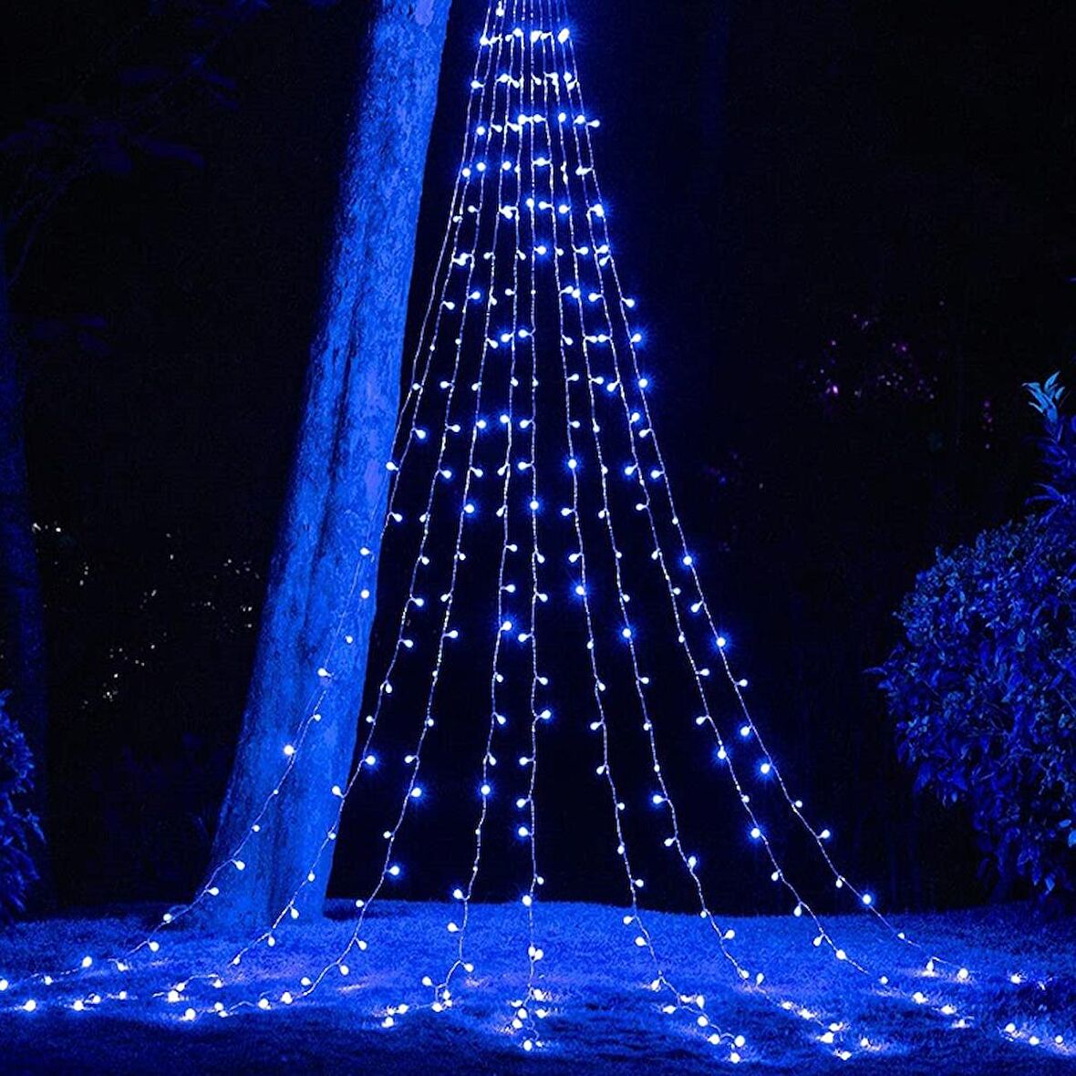 BLUE LED LİGHT 10 METRE MAVİ LED IŞIK MAVİ YILBAŞI AĞACI IŞIĞI 100 LED FİŞLİ 220V MAVİ NOEL IŞIĞI MAVİ YILBAŞI IŞIĞI