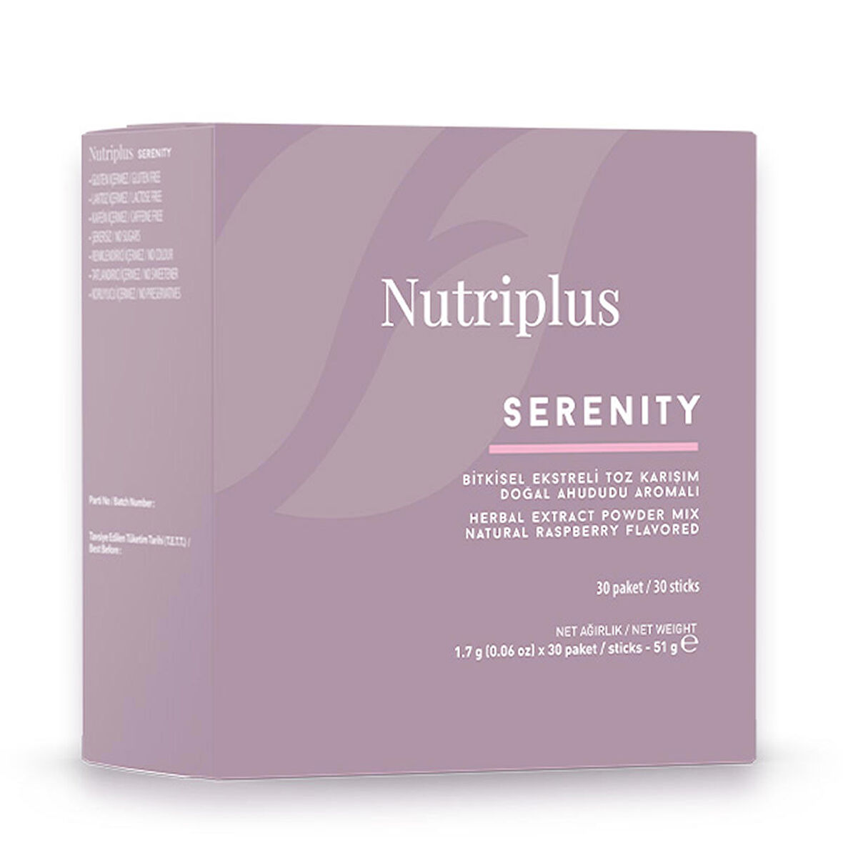 FARMASİ NUTRIPLUS SERENITY - AHUDUDU AROMALI ÇÖZÜNEBİLİR ÇAY (1.7 G x 30)