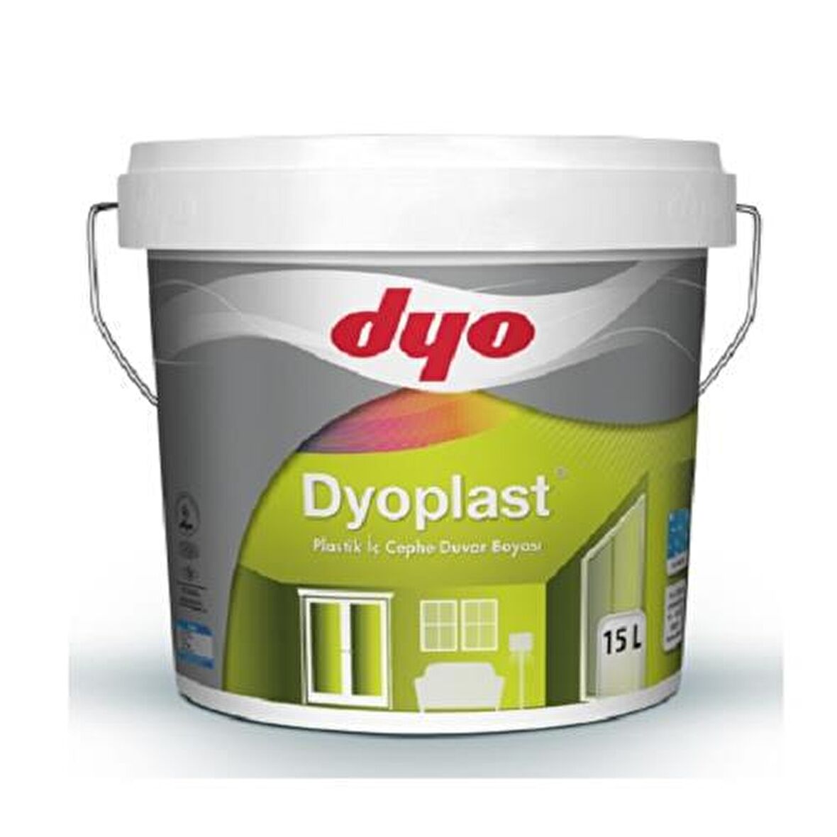 Dyo Dyoplast Plastik Boya 7.5 lt İç Cephe Boyası Buz Mavisi