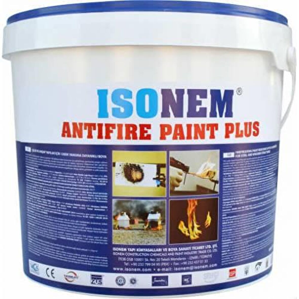 İsonem AntiFire Paint Plus 120 Dk Yangına Dayanıklı Boya 18 Kg