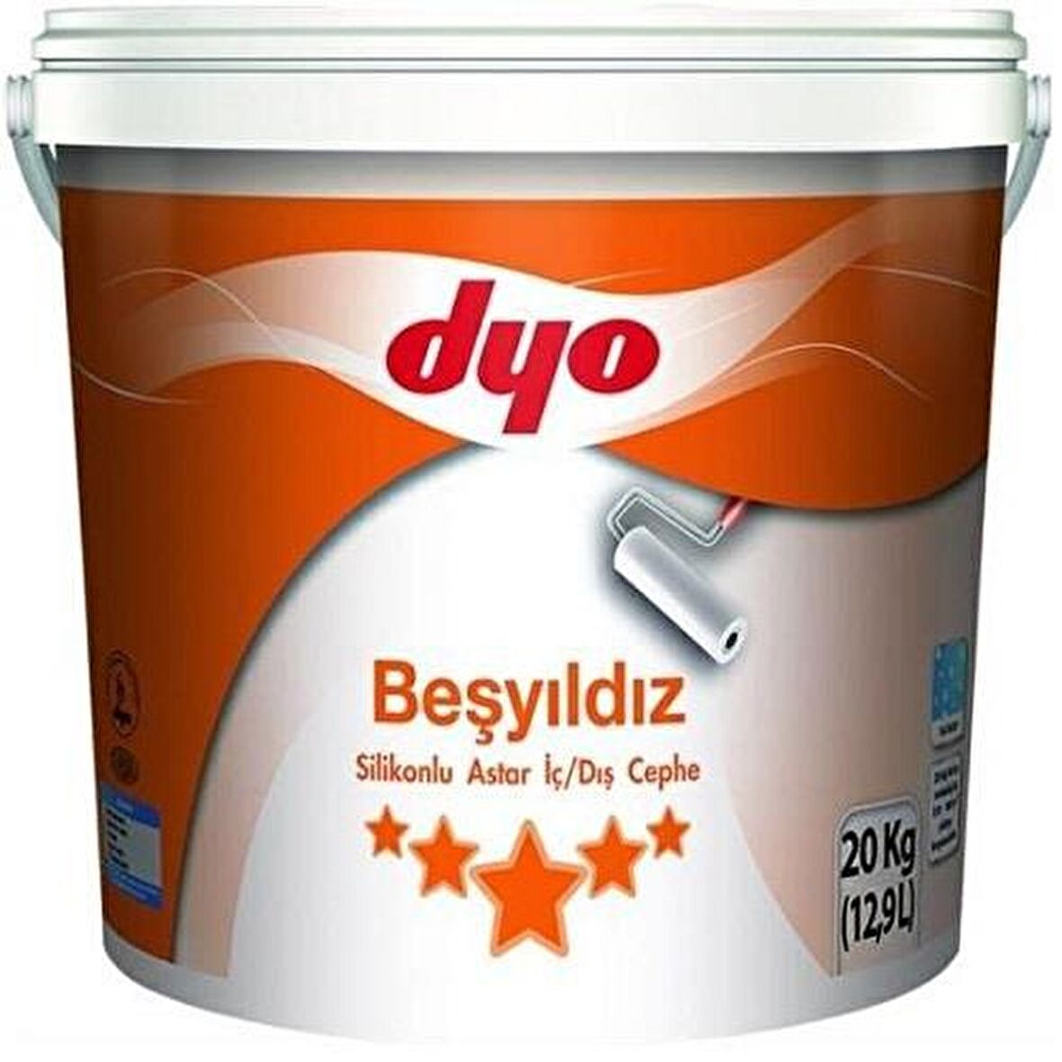 Beşyıldız Silikonlu İç Dış Astar 20 Kg Beyaz