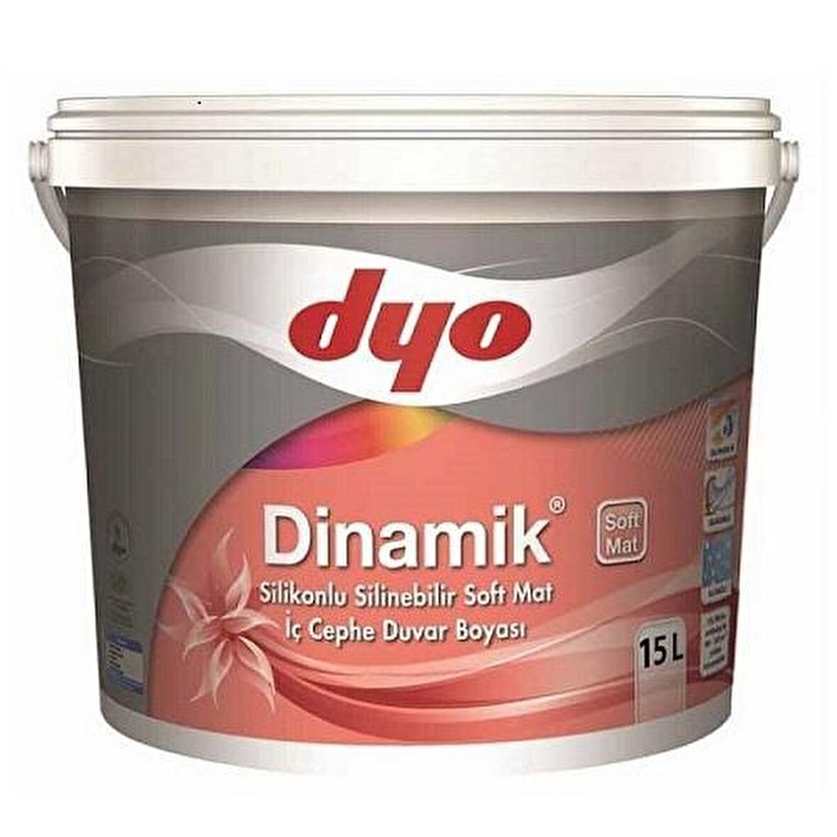 Dyo Dinamik Silikonlu Boya 15 lt İç Cephe Boyası Tomurcuk