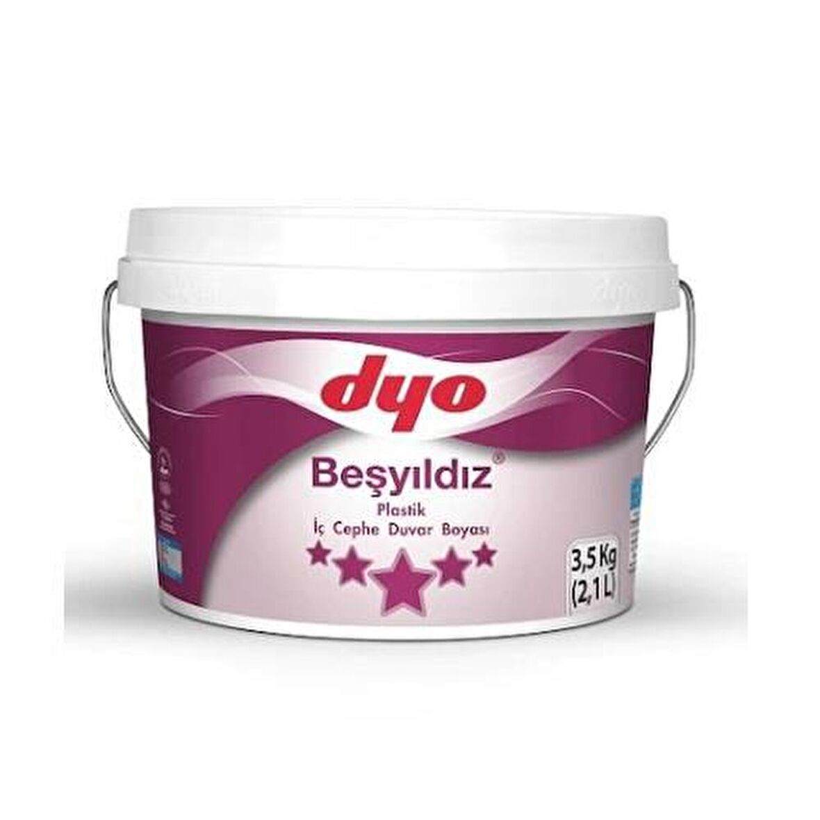 Dyo Beşyıldız Plastik Boya 3.5 kg İç Cephe Boyası Buz Mavisi