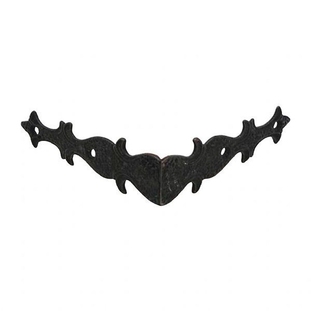 Prinç döküm antik siyah rustik eskitme, ferforje tipi osmanlı tarzı kapı için gönye süs HFT11015