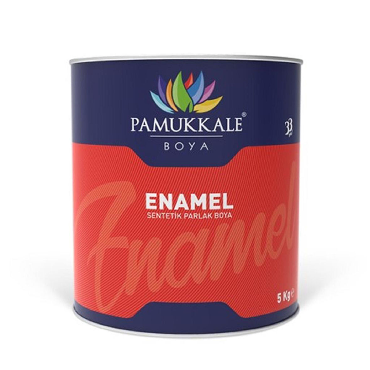 Pamukkale Enamel Sentetik Parlak Boya 5 Kg Vişne