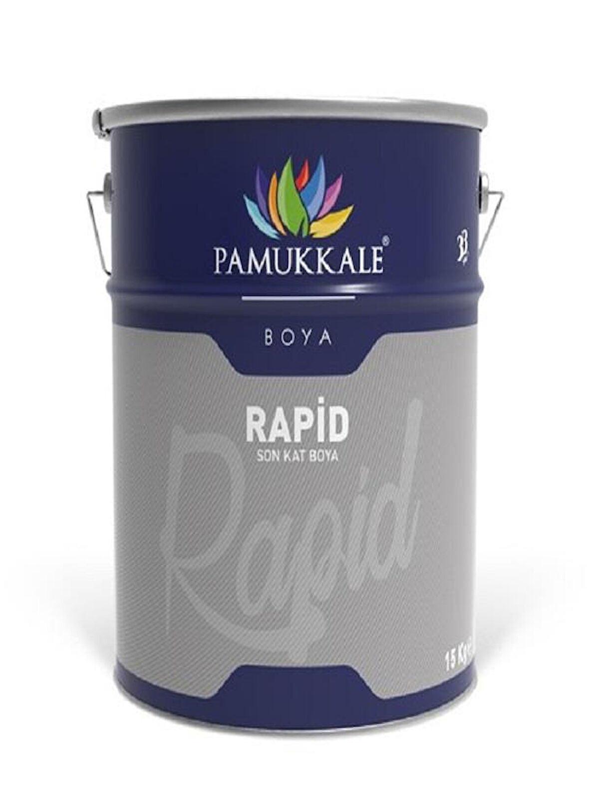 Pamukkale 1470 Rapid Endüstriyel Boya 15 Kg Metalik Gri Ral 9006