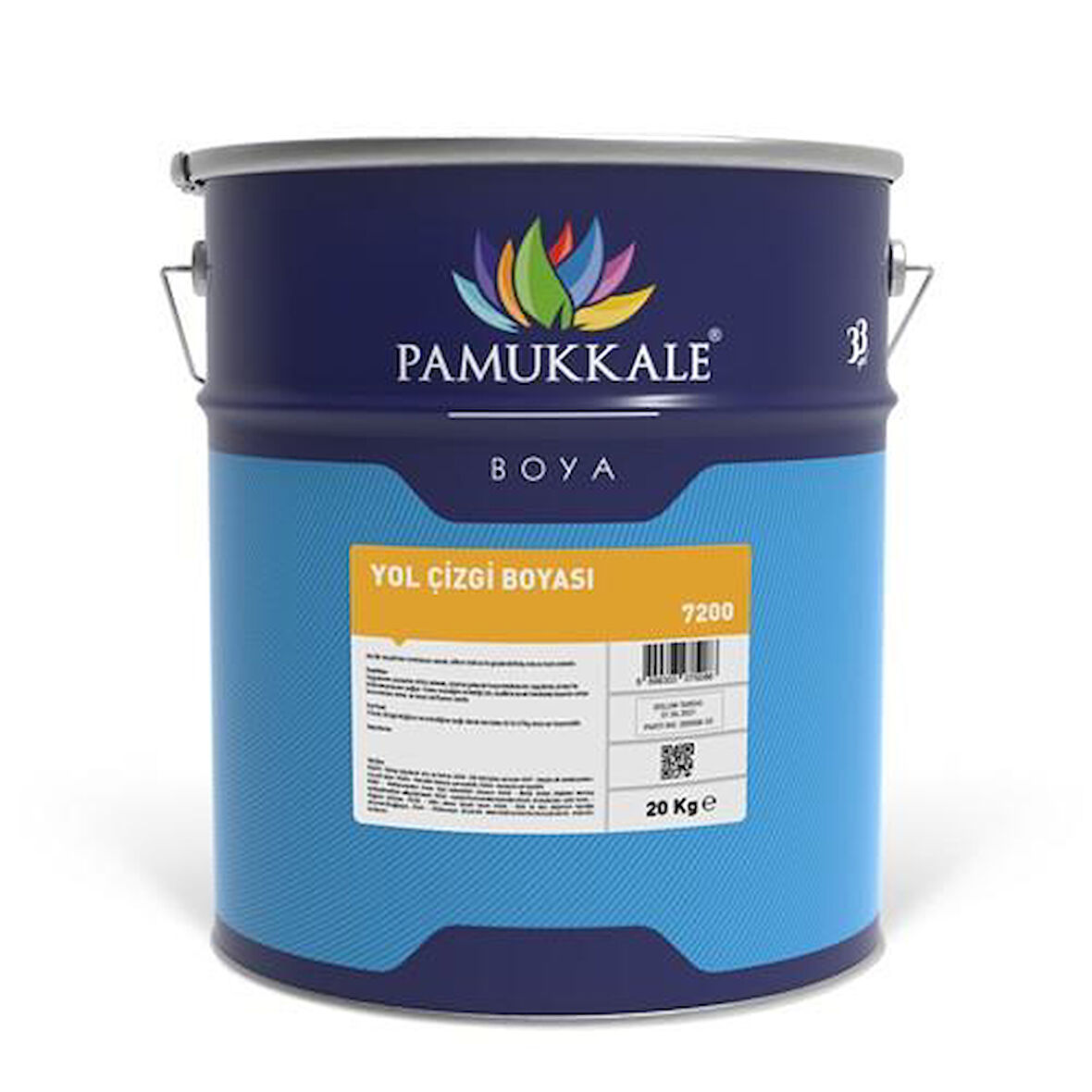 Pamukkale Yol Çizgi Boyası Solvent Bazlı 20 Kg Ral 7040 Gri