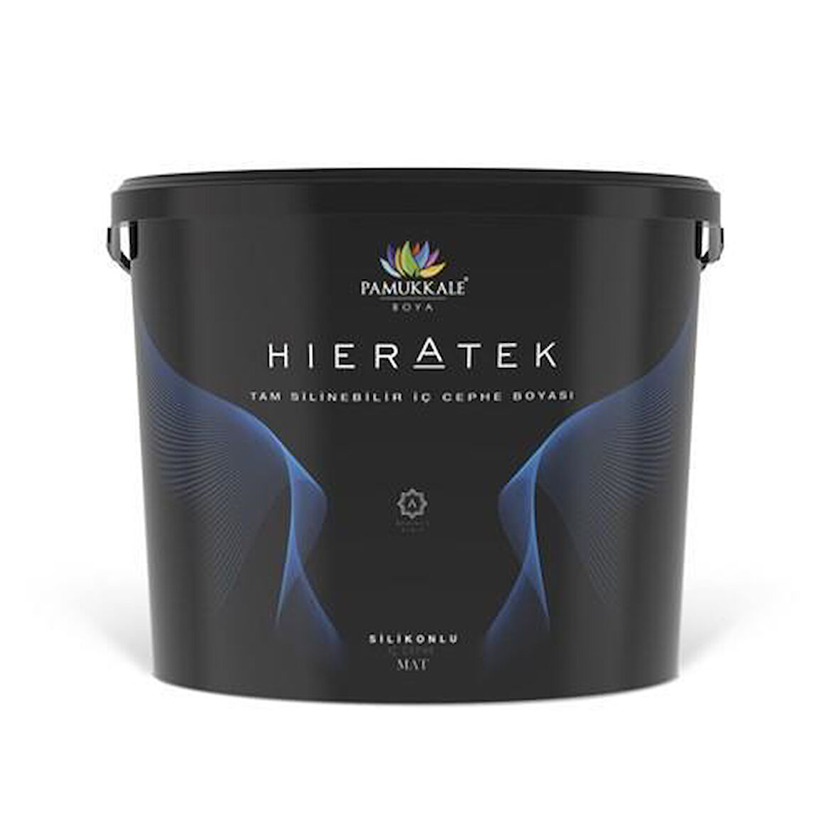 Pamukkale HieraTek İpek Mat Silikonlu Tam Silinebilir İç Cephe Boyası 15 Lt Antrasit Gri Ral 7016