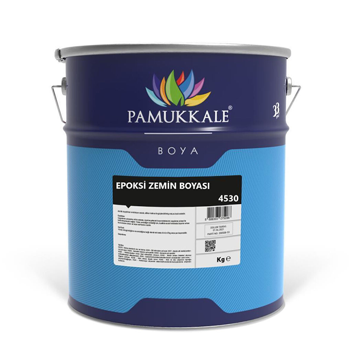 Pamukkale 4530 Epoksi Zemin Boyası 18+3 Kg Gri Ral 7047