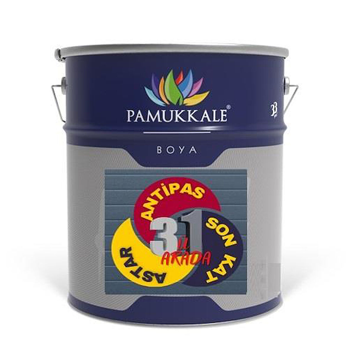 Pamukkale Akrilik Dtm Üçü Bir Arada Son Kat Boya 22.5 Kg Ral 5002 Mavi