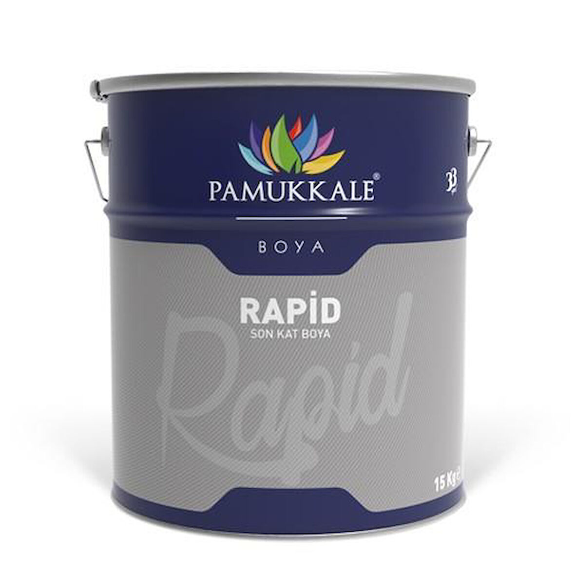 Pamukkale 1472 Rapid Endüstriyel Boya 30-40 Gloss 15 Kg Açık Gri Ral 7035