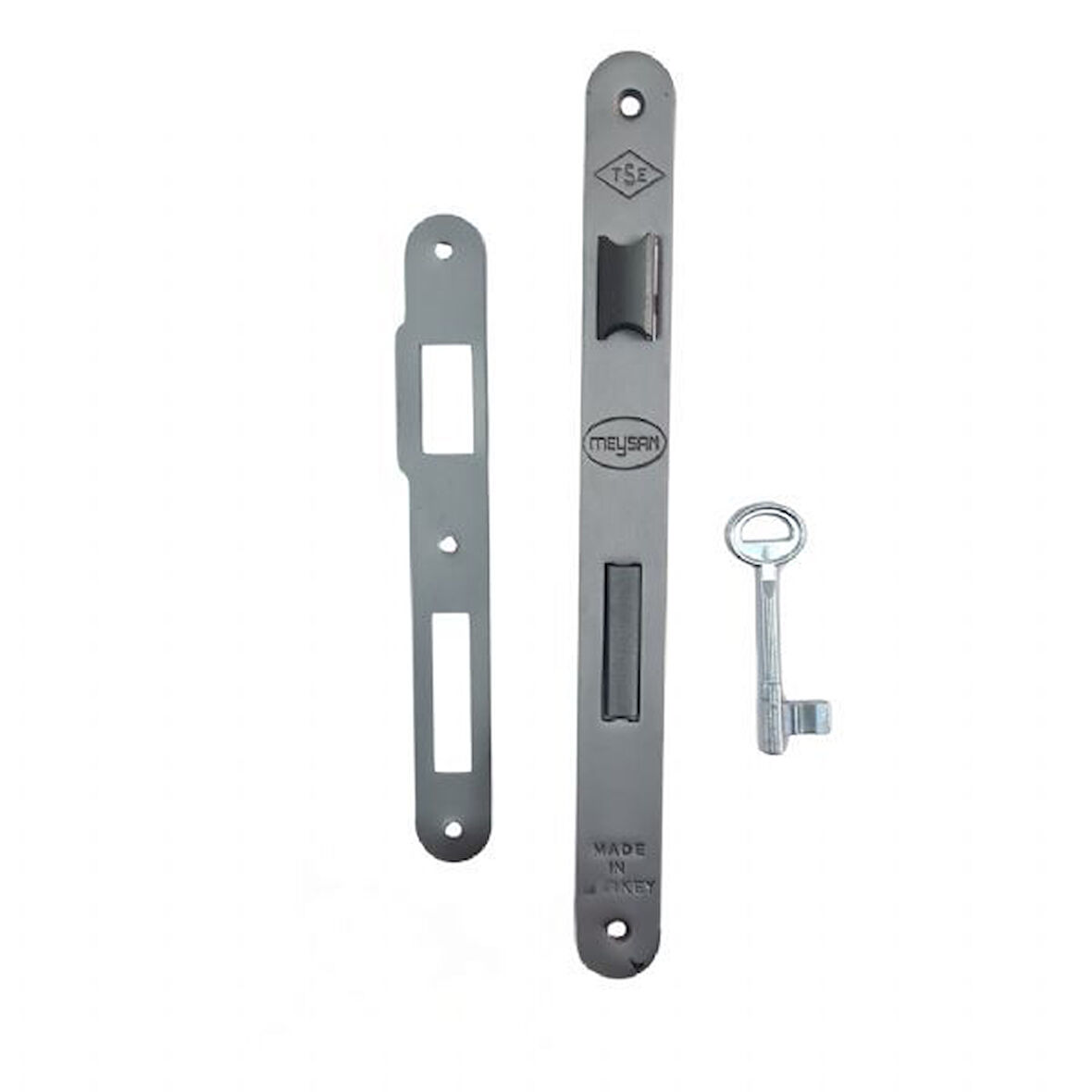 Meysan 40 mm oval ayna ANTRASİT rengi ekstra oda kapı kilidi