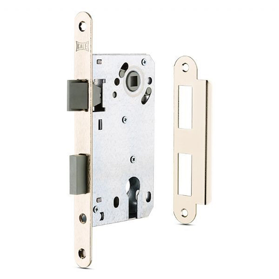 Kale 222 nikel plastik dilli hafele tipi sessiz extra gömme silindirli dış kapı kilidi
