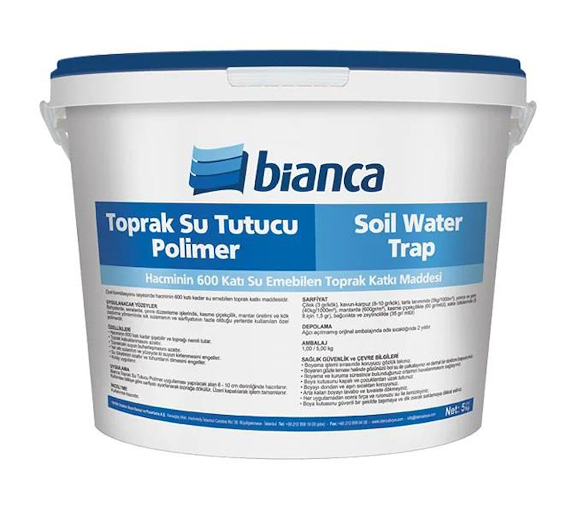 Bianca Toprak Su Tutucu Polimer Soil Water Trap 5 Kg