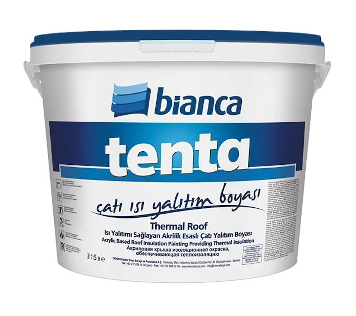 Bianca Tenta Thermal Roof Çatı Isı Yalıtım Boyası 15 Lt Beyaz