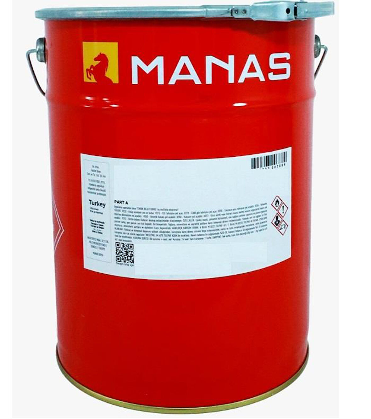 Manas 600 Derece Isıya Dayanıklı Fırın Boyası 20 Kg Siyah