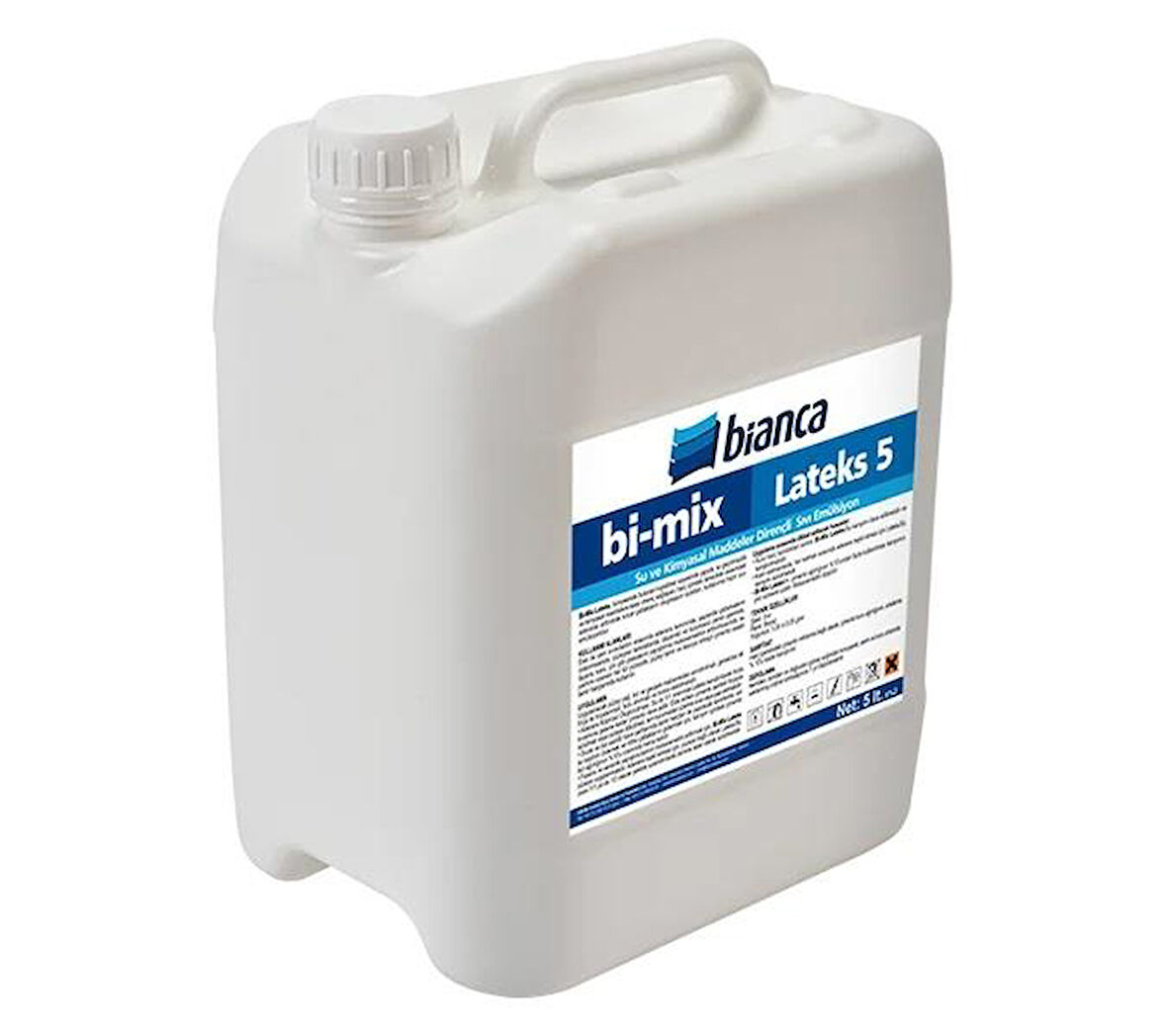 Bianca Bi-Mix Latex-5 Su ve Kimyasal Maddelere Dirençli Sıvı Emülsiyon 5 Lt