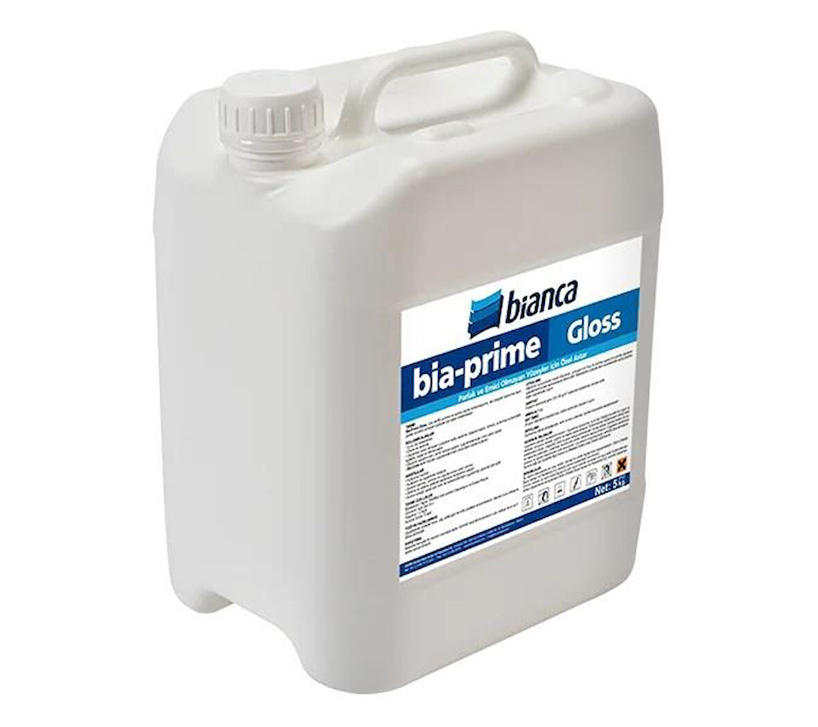 Bianca Bia-Prime Gloss Parlak ve Emici olmayan Yüzeyler İçin Astar 5 Kg