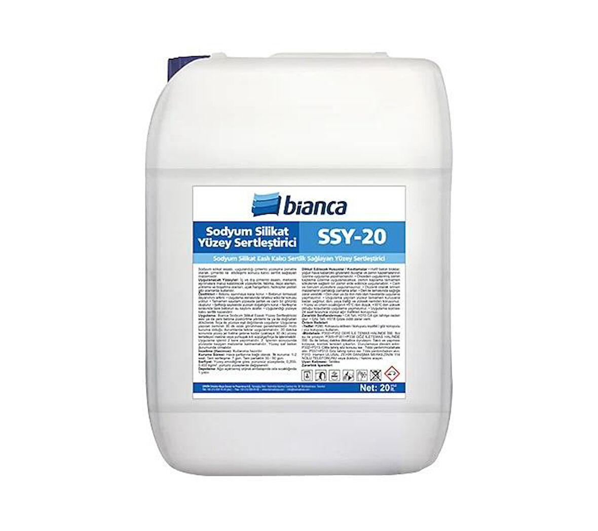 Bianca Ssy-20 Sodyum Silikat Yüzey Sertleştirici 20 Lt