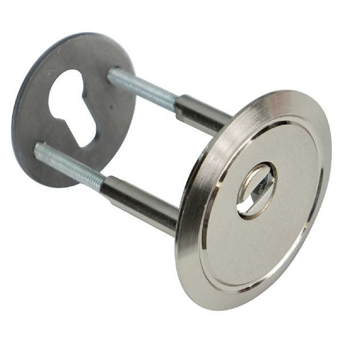 Ekstra Güvenli Ağzı Kapalı M10 Ayarlı Vidalı Saten Kaliteli Çelik Rozet Yeni Tip Kapılar İçin