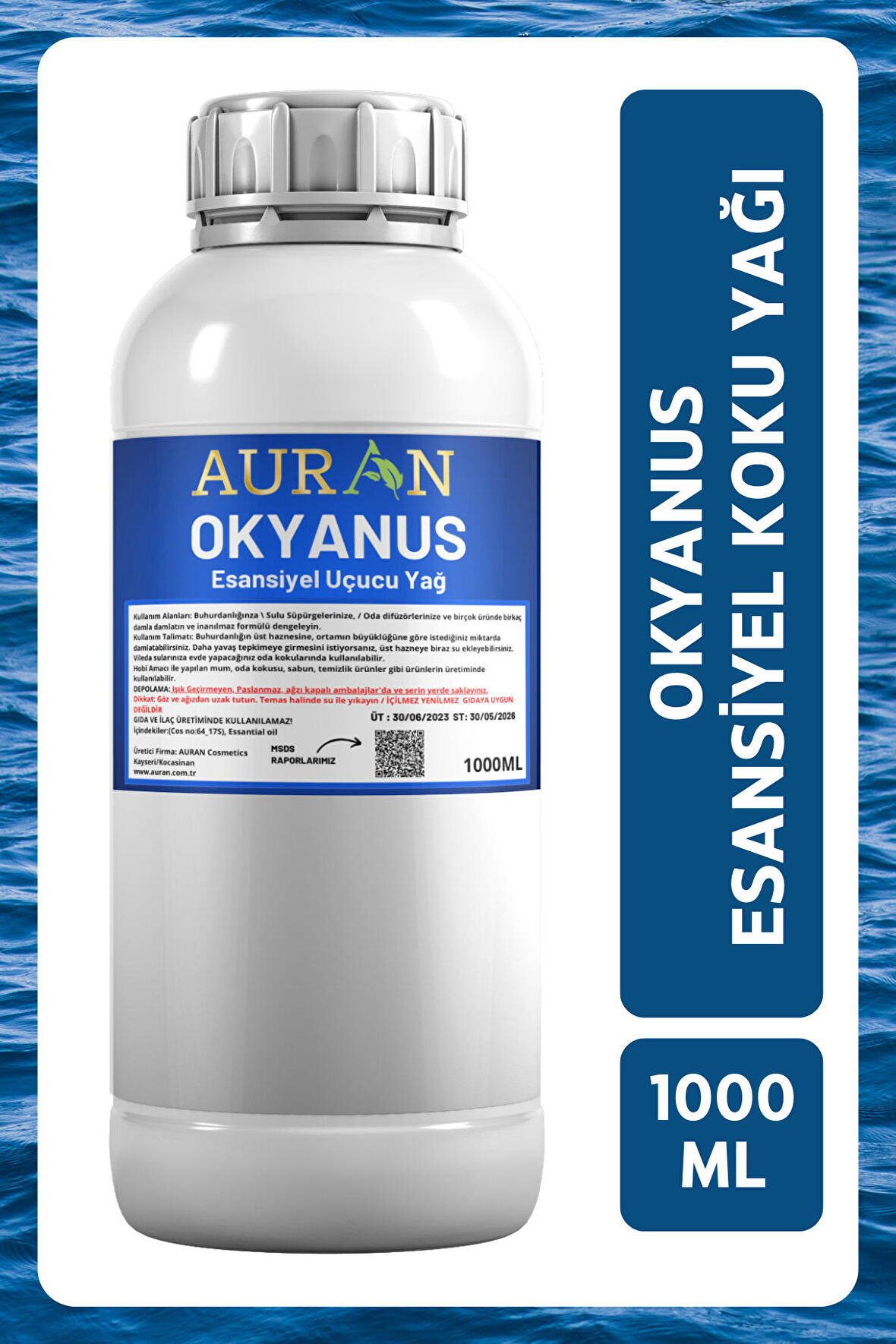 Okyanus Esansiyel Uçucu Yağ Esans Koku Yağı Hobi Esans Mum Sabun Oda Kokusu 1000ml
