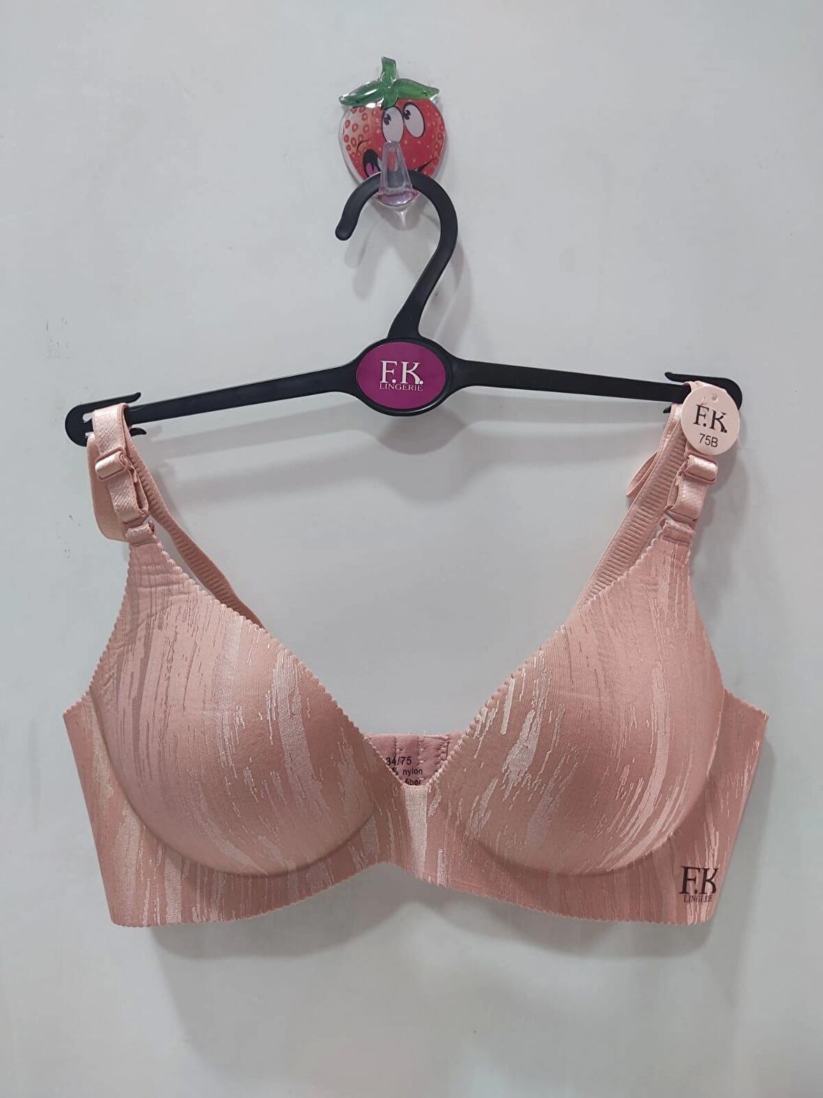 F.K Lazer Kesim Balensiz Tam Destekli Gül Kurusu Sütyen 675