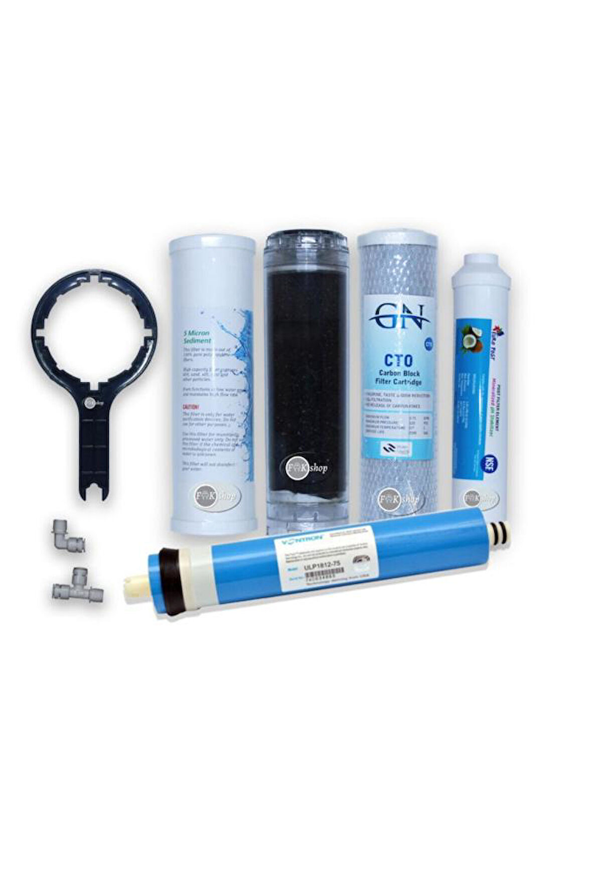 Uyumlu Ihlas Aura Cebilon Ve Housingli Tüm Su Arıtma Cihazlarına Uyumlu 5'li Filtre Seti -Vontron  Membran