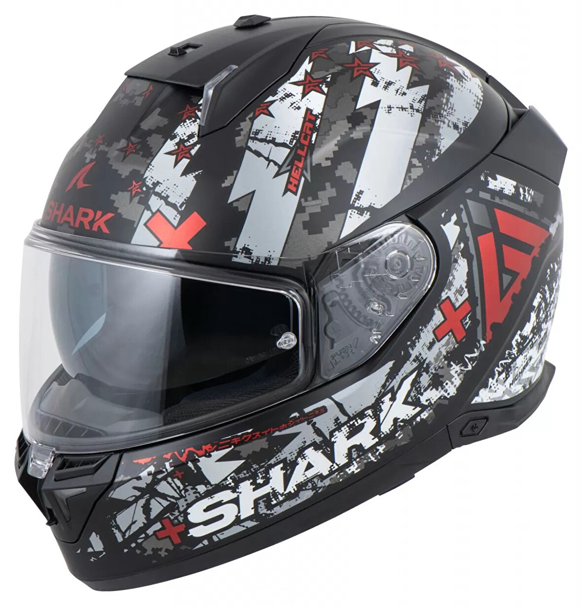 Shark Skwal I3 Hellcat Mat Siyah Beyaz