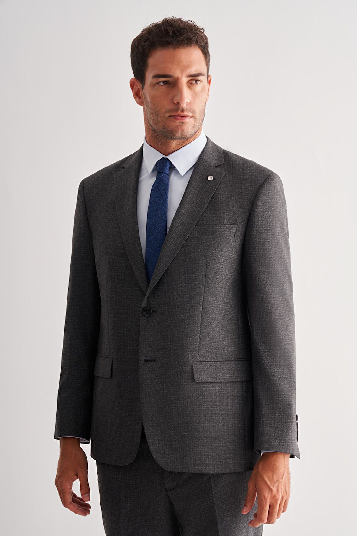 Koyu Antrasit 4 Drop Comfort Fit Classic Takım Elbise 1001255121