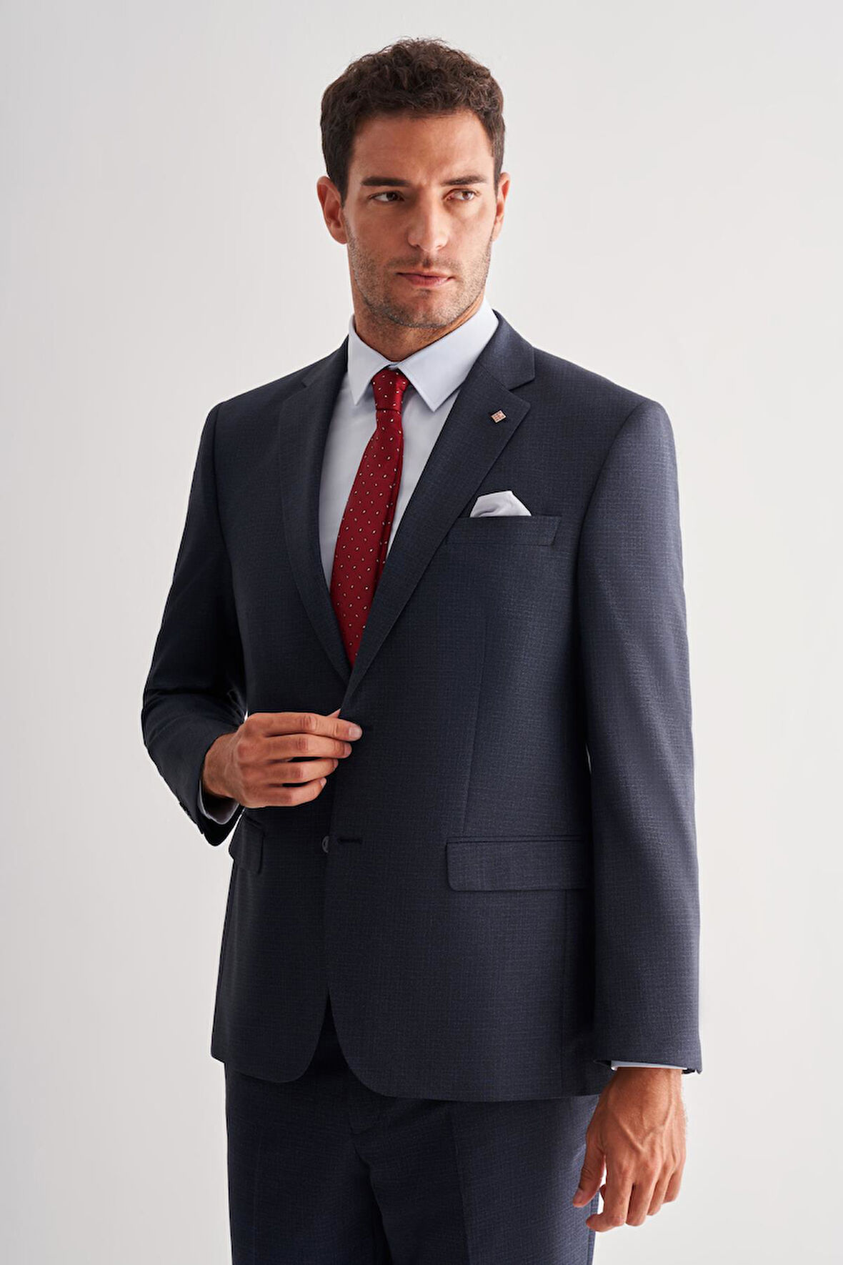 Koyu Lacivert 4 Drop Comfort Fit Classic Takım Elbise 1001255121