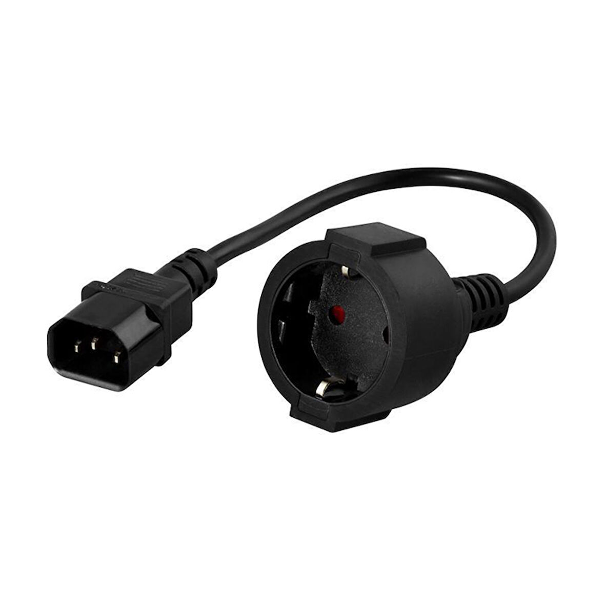 C14-Schuko Soketli 3x1mm. 30cm. Power-Güç Kablosu