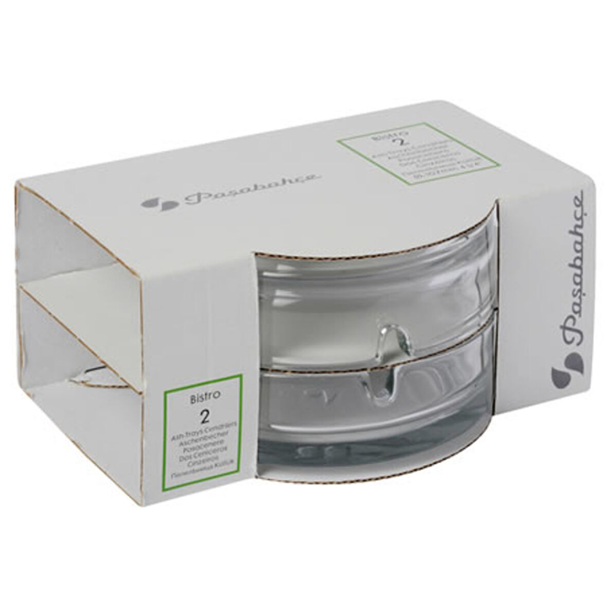 Paşabahçe Bistro Şeffaf Küllük 2'Li 4 ADET