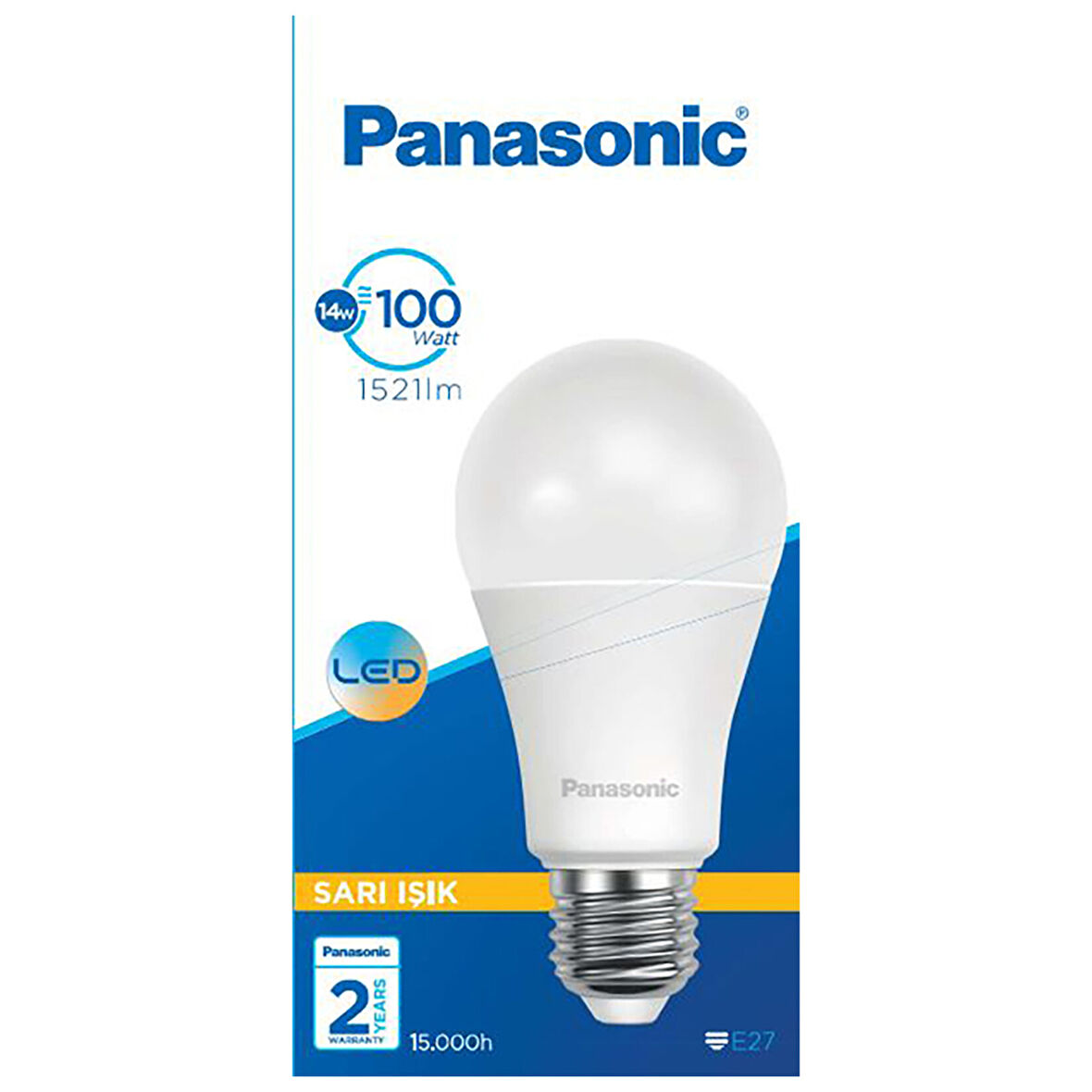 Panasonic E27 Led 14W 1521Lm 2700K Sarı Işık 4 ADET
