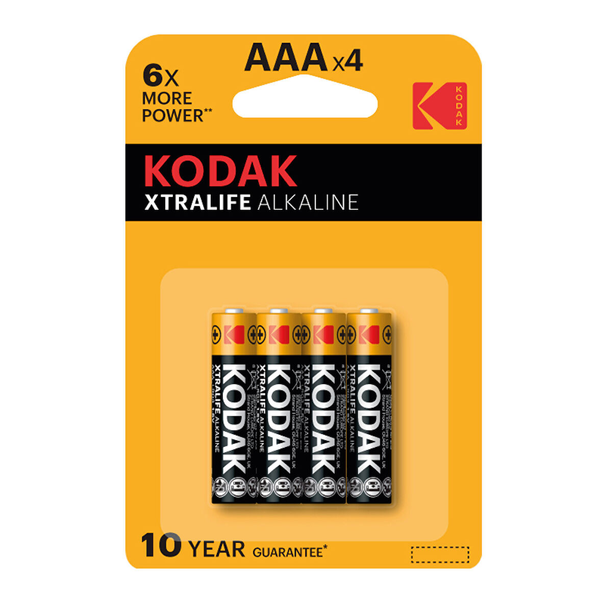Kodak Xtralife Alkalin İnce Pil Blister AAA 4'lü 4 ADET