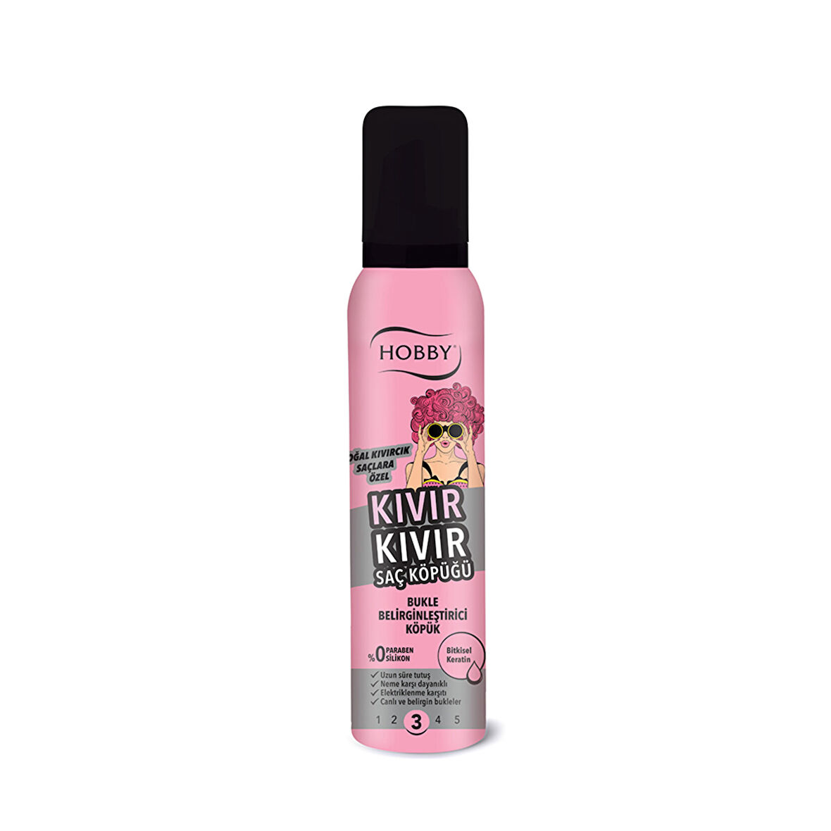 Hobby Saç Köpüğü Kıvırcık Saçlara Özel 150Ml 4 ADET